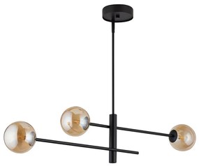 Lampadario su palo ORO 3xG9/12W/230V nero/oro