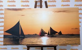Stampa su tela – Splendido tramonto sul mare