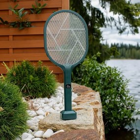 Trappola elettrica LED 2in1 con display LCD 1200 mAh/5V verde