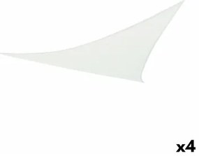 Vele parasole Aktive Triangolare Bianco 360 x 0,5 x 360 cm (4 Unità)