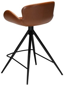 Sedia da bar in similpelle marrone cognac DAN-FORM Danimarca , altezza 87 cm Gaia - DAN-FORM Denmark