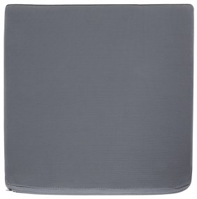 Set di 8 sedie tessuto grigio scuro e bianco BACOLI Beliani