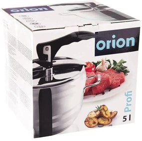 Pentola a pressione in acciaio inox con coperchio , 5 l Profi - Orion