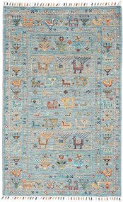 Samarkand Tappeto orientale 80x120 Grigio (Pakistan) Annodato A Mano