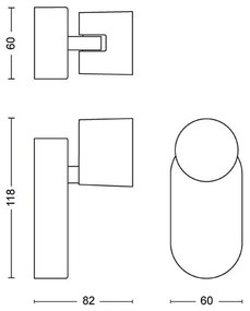 Philips - Luce Spot da parete LED dimmerabile STAR LED/4,5W/230V