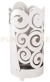 Porta ombrelli origale riccioli bianco