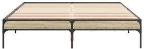 Giroletto rovere sonoma 140x200 cm in legno multistrato metallo