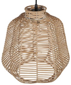 Lampadario rattan beige e naturale 128 cm RAMENA Beliani