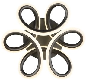 Globo 67386-24A - Lampada LED da soffitto MELISAND 24W/230V Ø26 cm nera