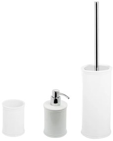 Set di accessori da bagno IMPERO bianco