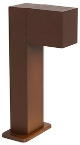 Lampada da esterno industriale in piedi marrone ruggine 30 cm IP44 - Baleno