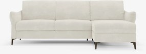 Dalia divano letto angolare con vano contenitore - materasso alto 18 cm in raffinato tessuto smacchiabile T30