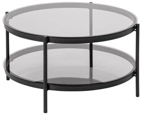 Tavolino rotondo con piano in vetro ø 79 cm Bayonne - Actona