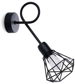 Sollux SL.1108 - Lampada da parete ARTEMIS 1xE14/40W/230V nero