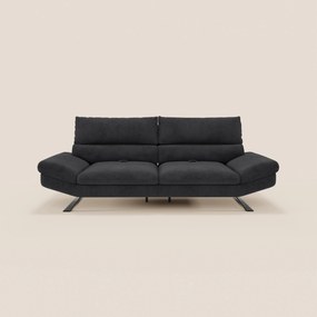 Eclipse Divano dal design moderno 2 e 3 posti con schienali traslanti - piedini alti in elegante microfibra smacchiabile T11
