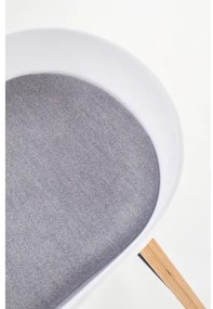 Sgabello 81x51 cm beige/bianco