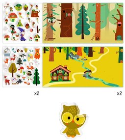 Adesivi con una storia - foresta magica