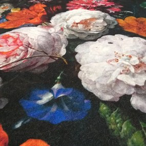 Tappeto antiscivolo con motivo floreale in fiore Larghezza: 60 cm | Lunghezza: 100 cm