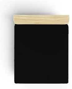 Lenzuolo con angoli nero in cotone 140x200 cm – Mijolnir