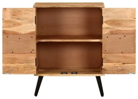 Credenza 57x34x75 cm in legno massello di acacia