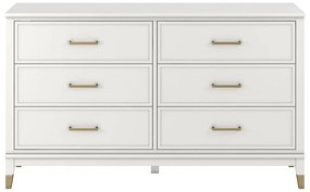 Cassettiera bianca , 144 x 85 cm Westerleigh - CosmoLiving by Cosmopolitan