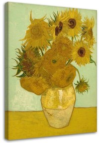 Quadro su tela, RIPRODUZIONE Girasoli V. van Gogh