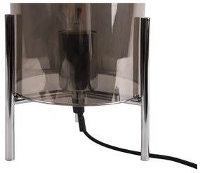 Lampada da tavolo in vetro grigio Vetro Bell - Leitmotiv