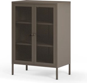 Armadietto grigio in metallo 70x100x40 cm Fayna – Marckeric