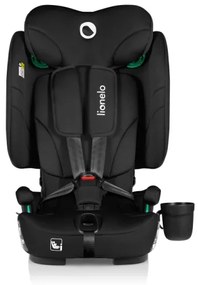 Lionelo - Seggiolino auto pieghevole NELLY i-Size 76-150 cm Nero Carbonio