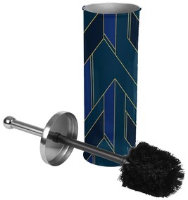 Scopino WC blu scuro in metallo Achille – douceur d'intérieur