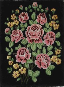 Tabriz Tappeto persiano 70 x 50 Nero (Iran) Annodato A Mano