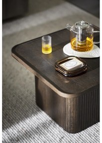 Tavolino marrone scuro in rovere ø 80 cm Sullivan - Rowico