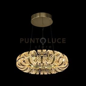 Lampadario piccolo retro' a strato singolo, acrilico trasparente + ...