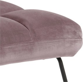 Poltrona rosa con rivestimento in velluto Alba – Actona