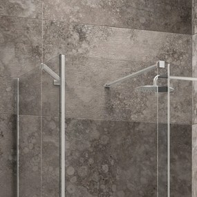 Box doccia 90x140 senza telaio scorrevole 140 fisso 90 cm | KNM4000W-C - KAMALU
