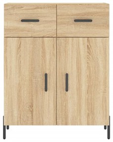 Credenza Rovere Sonoma 69,5x34x180 cm in Legno Multistrato