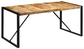 Tavolo Da Pranzo 175x90x76 Cm İn Legno Grezzo Massello Di Mango /