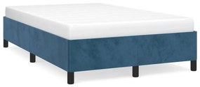 Giroletto Senza Materasso Blu Scuro 120x190 Cm Velluto /