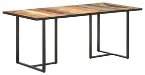 Tavolo Da Pranzo 180 Cm İn Legno Massello Di Recupero /
