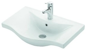 Kamalu - lavandino sospeso 65cm ceramica bagno litos-bs65