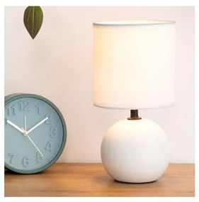 Atmosphera - Lampada da tavolo TIMÉO 1xE14/60W/230V bianco opaco