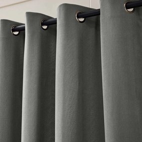 Tenda termoisolante color antracite in velluto a coste 140x260 cm Madison – douceur d'intérieur