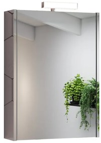 Specchio Contenitore Con Illuminazione Akira bianco L 51.5 x H 70 x P 15.5 cm