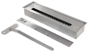 Camino a bioetanolo da terra in legno bianco Made in Italy Michelangelo 96x36x90h