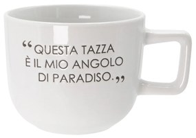 Tazza jumbo 500 ml scritta Quotes bianca