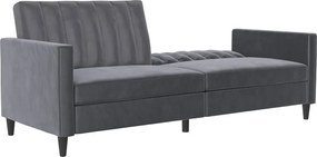 Divano grigio in velluto 207 cm Celine - Støraa