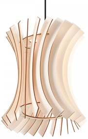 Lampada a sospensione in Legno Naturale ORIANA E27 da interno Colore del corpo Legno