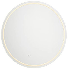 Specchio da bagno moderno 60 cm con LED e dimmer touch - Sebas