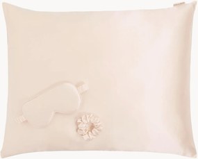 Set di 3 prodotti per il sonno in seta Champagne L