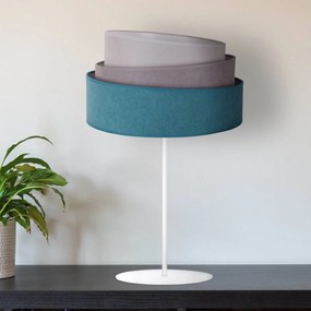 Duolla Lampada tavolo Pastell Trio turchese/grigio 50 cm